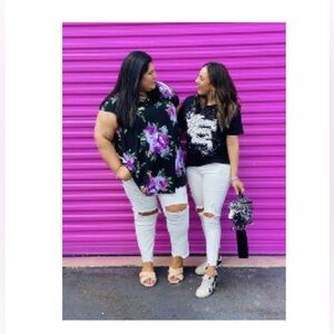 White Birch Distressed Skinny Jeans